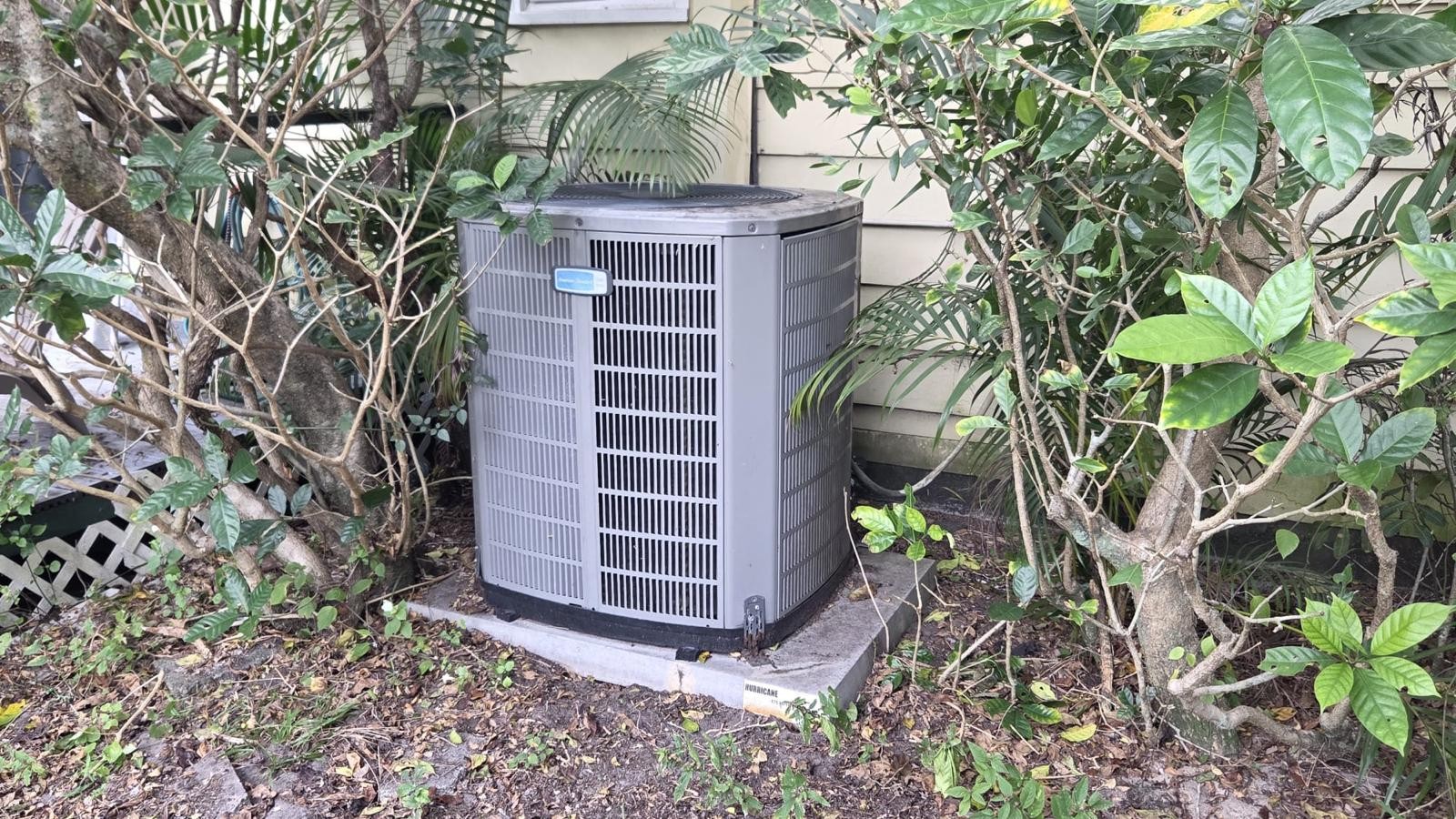 Installation of an American Standard air conditioner